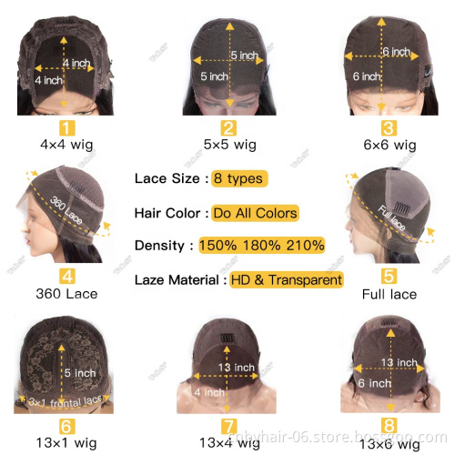 13X6 HD Lace Frontal Wig Human Hair, Wigs HD Lace Pre Plucked,WeKeSi Luxury 100% Virgin Human Hair Lace Front Wig
